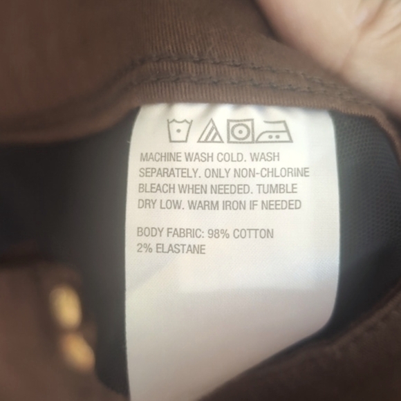 Iman Global Chic Perfect Fit 360  Chocolate Brown Jeans Size 16 New with tags - Picture 16 of 16